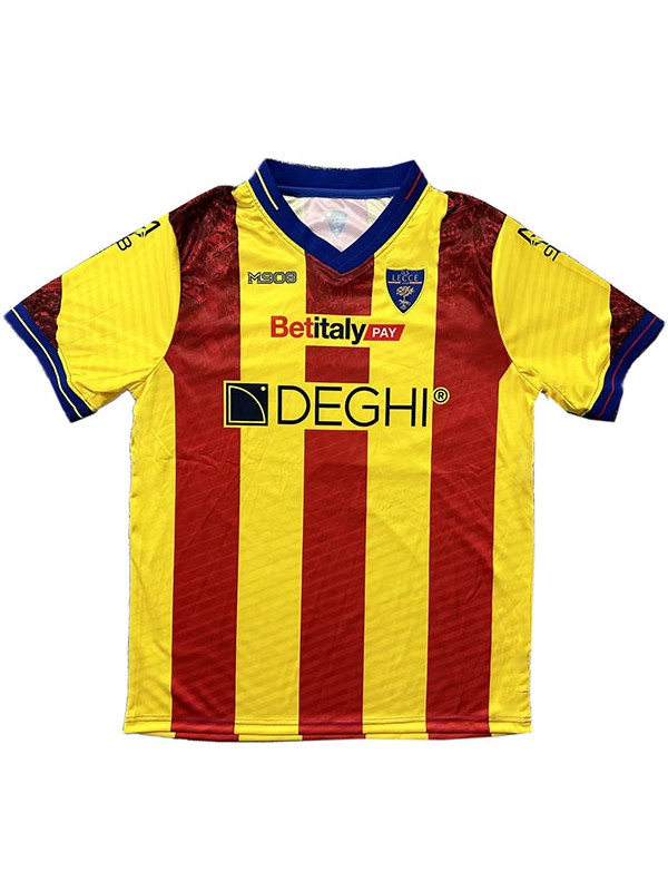U.S. Lecce home jersey soccer uniform men's first sportswear football kit top shirt 2023-2024